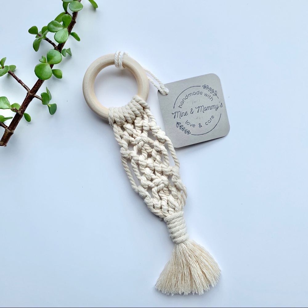 Boho Baby Macrame Teether